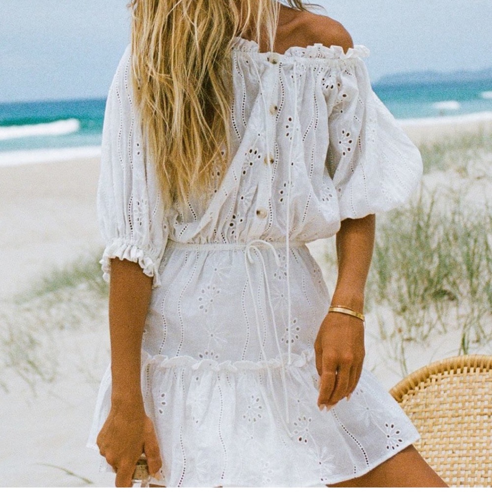 SABO Skirt Amore Dress - White